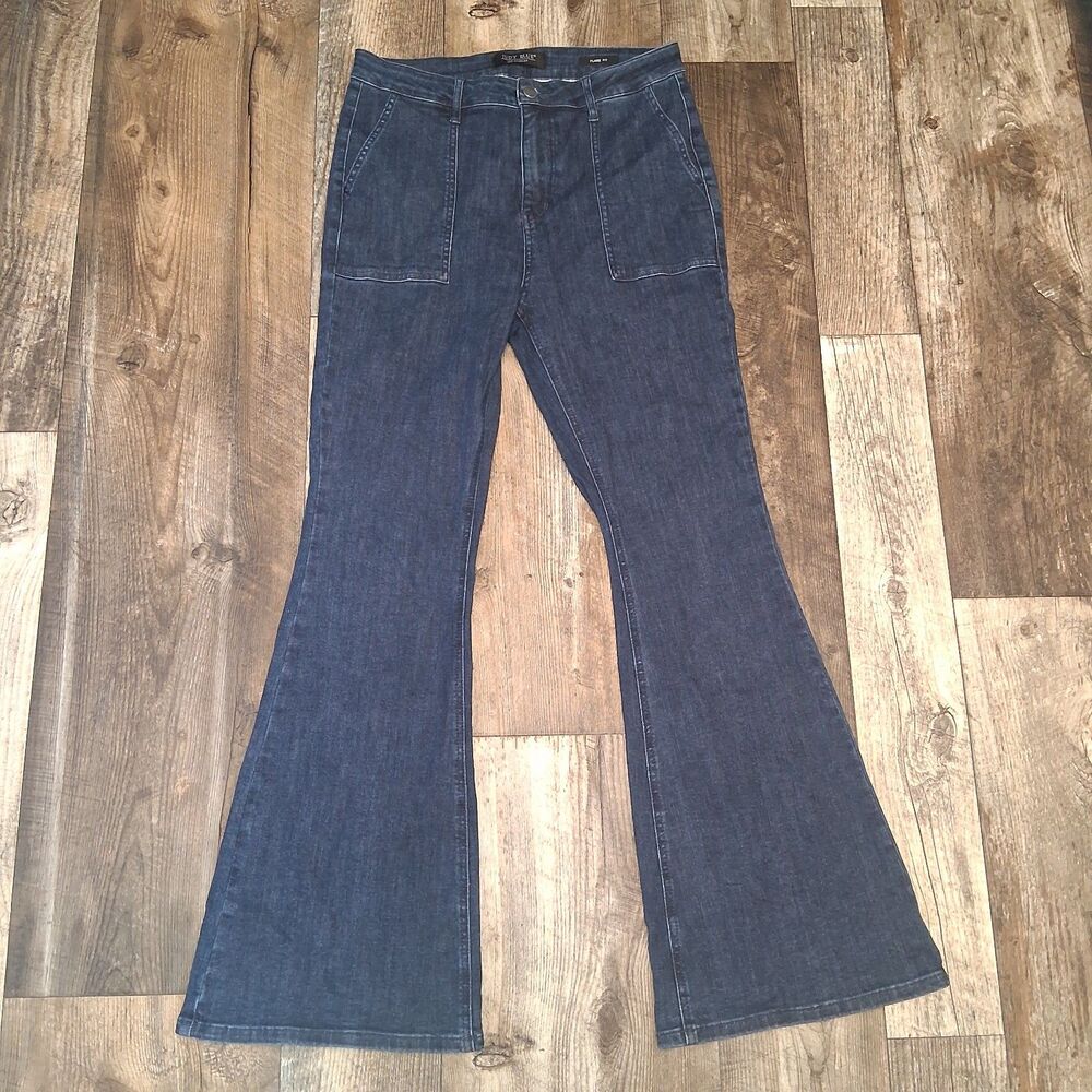 Judy Blue 70s Retro High Rise Trouser Flare Jeans 11/30 Cowgirl Festival Indie